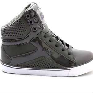 Women’s Pastry Pop Tart Grid Charcoal High Top Sneakers NEW (NIB/NWB) Size 10